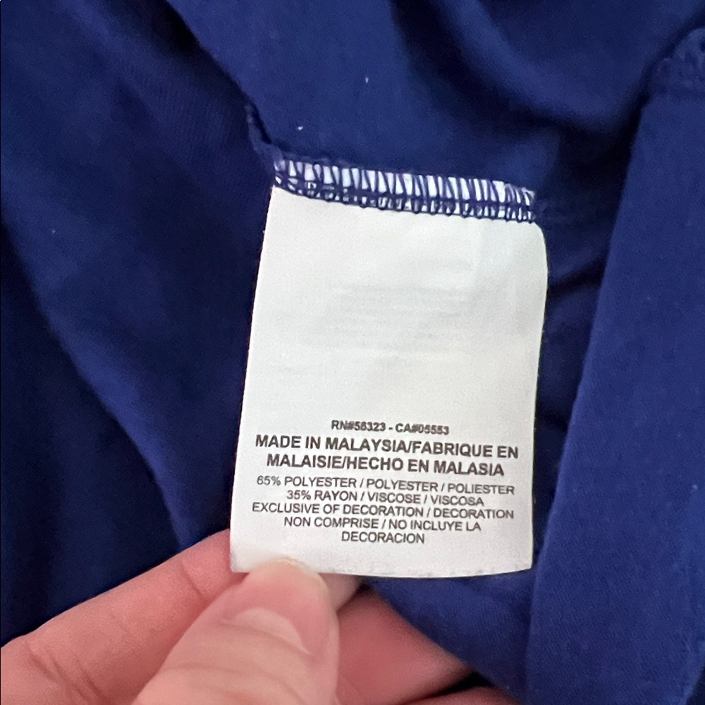 Nike Dri-Fit Blue Loose Fit Tee Shirt Size Medium - Picture 7 of 8